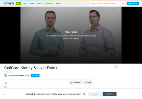 
                            11. CellCore Kidney & Liver Detox on Vimeo