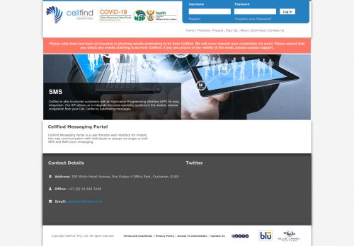 
                            1. Cellfind Messaging Portal