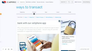 
                            9. Cellphone App | Remote Banking | Capitec Bank