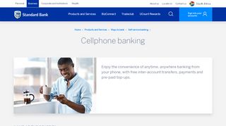 
                            3. Cellphone banking | Standard Bank