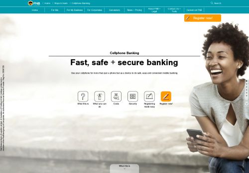 
                            1. Cellphone Banking - Ways to bank - FNB