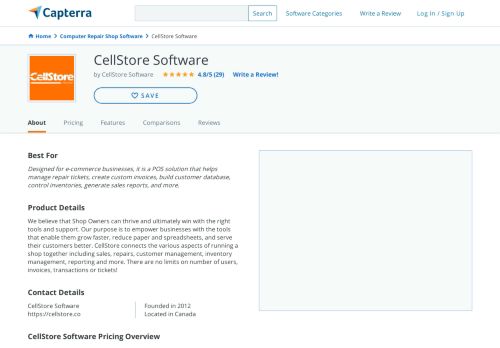 
                            7. CellStore Software Reviews and Pricing - 2019 - Capterra