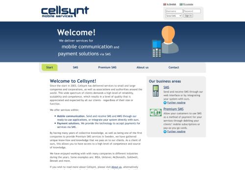 
                            9. Cellsynt AB - Welcome!