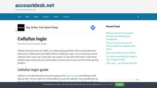 
                            9. Cellufun Login - www.cellufun.com - Account Sign in - accountdesk.net