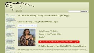 
                            8. ## Cellulite Young Living Virtual Office Login 81553 - nists