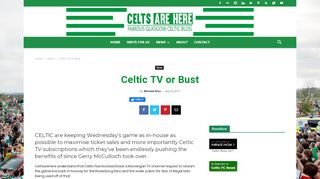 
                            12. Celtic TV or Bust | CeltsAreHere