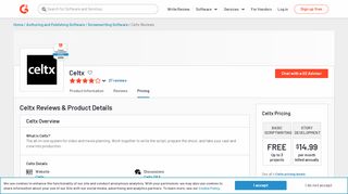 
                            8. Celtx Reviews 2018 | G2 Crowd
