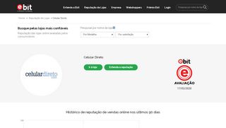 
                            12. Celular Direto - Avaliação por consumidores - Ebit