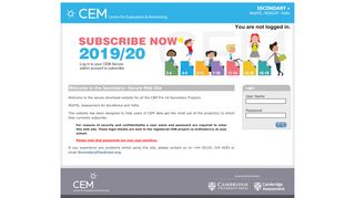 
                            6. CEM Secondary+ :: Login - Secure Sites