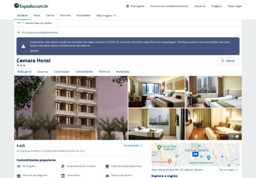 
                            8. Cemara Hotel: Preços, promoções e comentários | Expedia.com.br