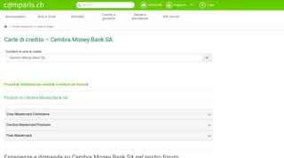 
                            9. Cembra Money Bank SA: carte di credito e soddisfazione clienti ...