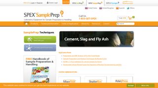 
                            8. Cement, Slag and Fly Ash | Fields of Application | SPEX SamplePrep