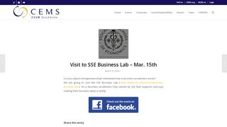 
                            12. CEMS Club Stockholm | Visit to SSE Business Lab – Mar. 15th