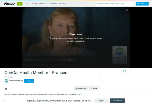 
                            9. CenCal Health Member - Frances on Vimeo