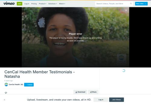 
                            10. CenCal Health Member Testimonials - Natasha on Vimeo