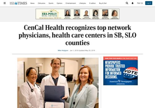 
                            7. CenCal Health recognizes top network physicians, health care centers ...