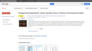 
                            12. Cengage Advantage Books: Liberty, Equality, Power: A History of ... - Google Books-Ergebnisseite