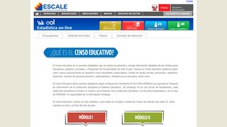 
                            2. Censo Educativo - ESCALE - Unidad de Estadística Educativa