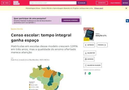 
                            13. Censo escolar: tempo integral ganha espaço - Nova Escola