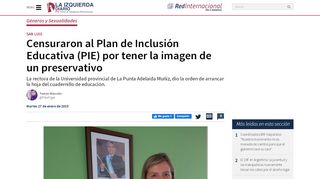 
                            6. Censuraron al Plan de Inclusión Educativa (PIE) por tener la imagen ...