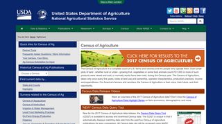
                            8. Census of Agriculture: USDA - National Agricultural Statistics Service