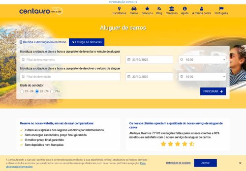 
                            6. Centauro Rent a Car: Aluguer de carros