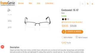 
                            10. Centennial: 16-47 - Men's Discount Eyeglasses | FrameGenie