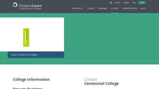 
                            5. Centennial College : ontariolearn