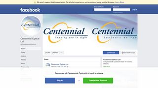 
                            3. Centennial Optical Ltd - Sunglasses & Eyewear Store - Facebook