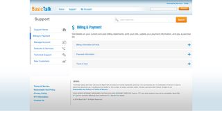 
                            6. Center | Billing & Payment - Support - BasicTalk