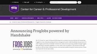 
                            1. Center for Career & Professional Development | FrogJobs