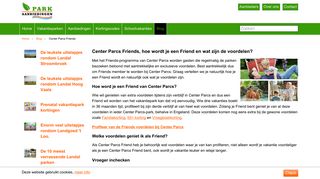 
                            4. Center Parcs Friends, hoe wordt je een Friend en wat zijn de ...