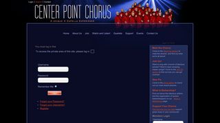 
                            8. Center Point Chorus :: Login