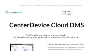 
                            9. CenterDevice Cloud DMS – Dateien sicher teilen und speichern!