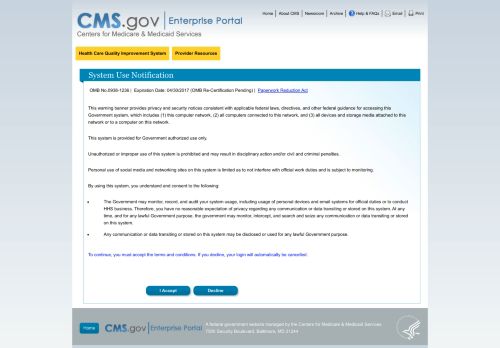 
                            8. Centers for Medicare & Medicaid Services: Home