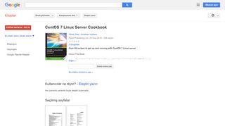 
                            6. CentOS 7 Linux Server Cookbook