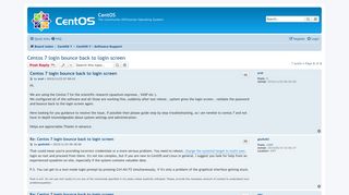 
                            7. Centos 7 login bounce back to login screen - CentOS