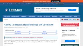 
                            10. CentOS 7.1 Released: Installation Guide with Screenshots - Tecmint