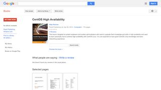 
                            13. CentOS High Availability - Google Books Result