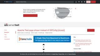 
                            6. centos6 - Apache Test page shown instead of ISPCofig - Server Fault