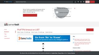 
                            9. centos7 - ProFTPd timeout on LIST - Server Fault