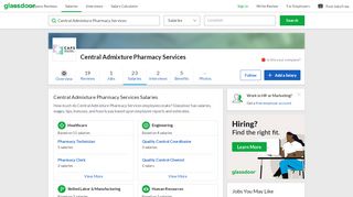 
                            12. Central Admixture Pharmacy Services Salaries $38,582-$92,278 ...