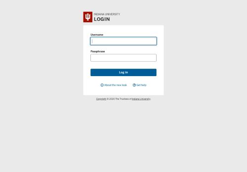 
                            2. Central Authentication Service @ Indiana University - One - Indiana ...