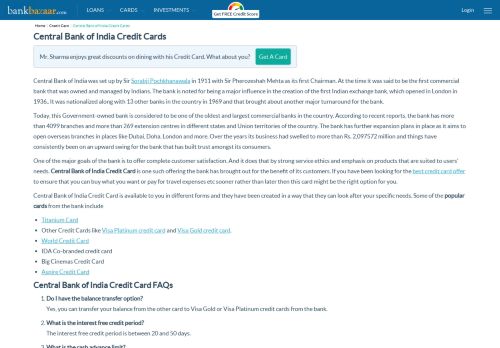 
                            5. Central Bank of India Credit Card- Apply Best CBI Cards Online 22 ...