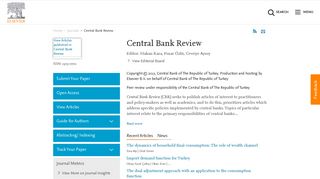 
                            11. Central Bank Review - Journal - Elsevier