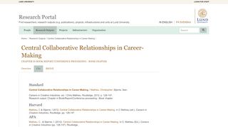 
                            13. Central Collaborative Relationships in Career-Making - Lund University