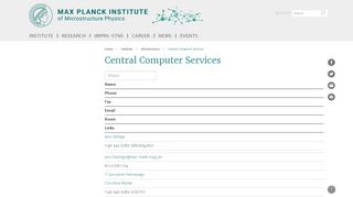 
                            6. Central Computer Services | Max Planck Institute of Microstructure ...