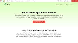 
                            3. Central de ajuda multimarcas do Zoho Desk