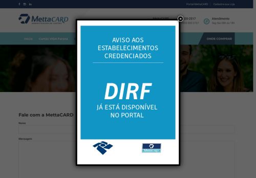 
                            4. Central de Atendimento – MettaCARD - Cartão VIDA Paraná