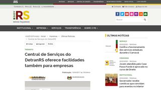 
                            9. Central de Serviços do DetranRS oferece facilidades também para ...